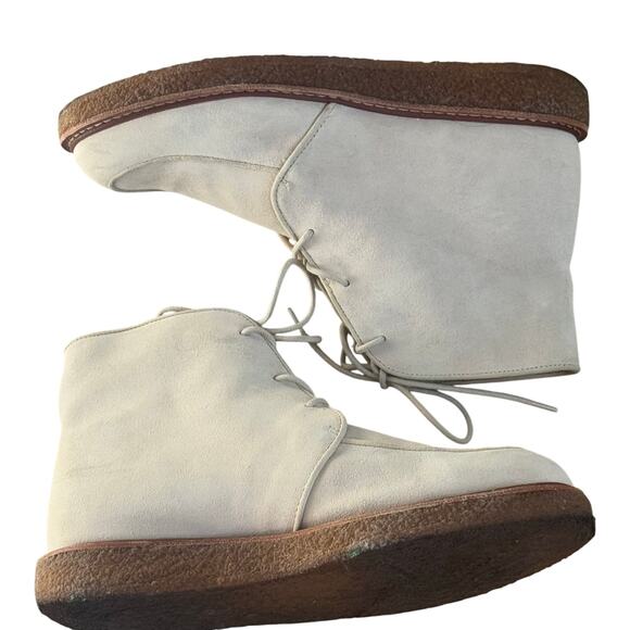 J. Crew Women's Soft Suede Leather Lace-Up Desert Boots Pale Sand Size 9 - Picture 2 of 9